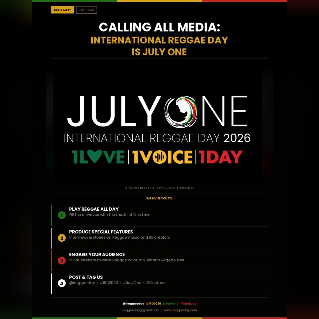 International Reggae Day media call collateral