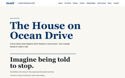 The House on Ocean Drive history page