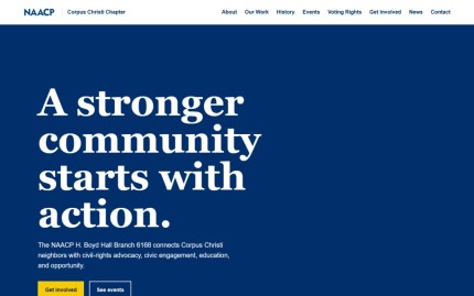 NAACP H. Boyd Hall Branch website rebuilt by Eric Williams